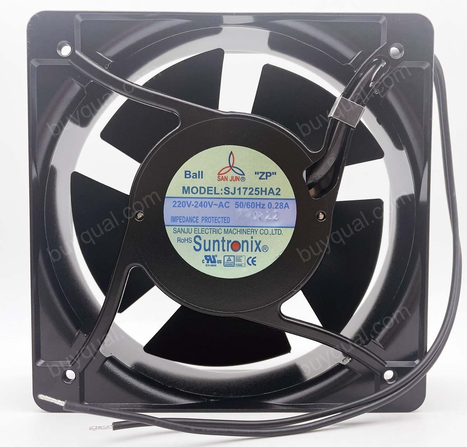 SANJU SJ1725HA2 220V-240VAC 50/60Hz 0.28A 2wires Cooling Fan SANJU SJ1725HA2 220V-240VAC 50/60Hz 0.28A 2wires Cooling Fan